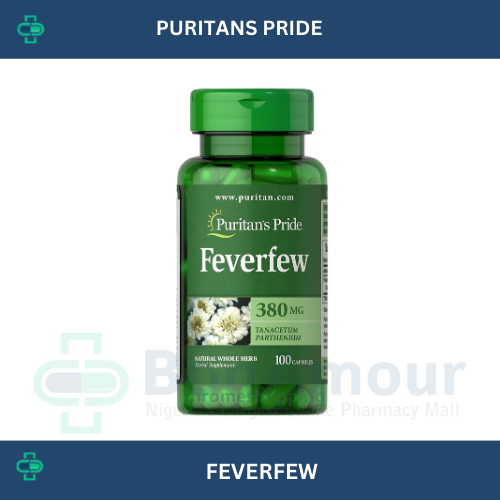 PURITANS PRIDE FEVERFEW 380MG X 100 CAPSULES