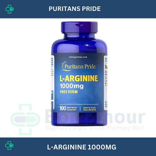 PURITANS PRIDE L-ARGININE 1000MG X 100 CAPSULES
