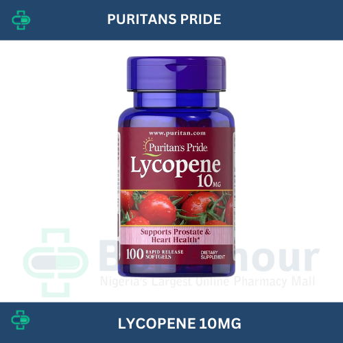 PURITANS PRIDE LYCOPENE 10MG X 50 SOFTGELS