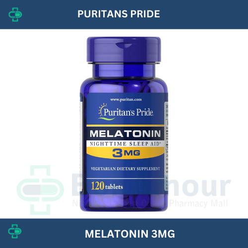 PURITANS PRIDE MELATONIN 3MG X 120 TABLETS