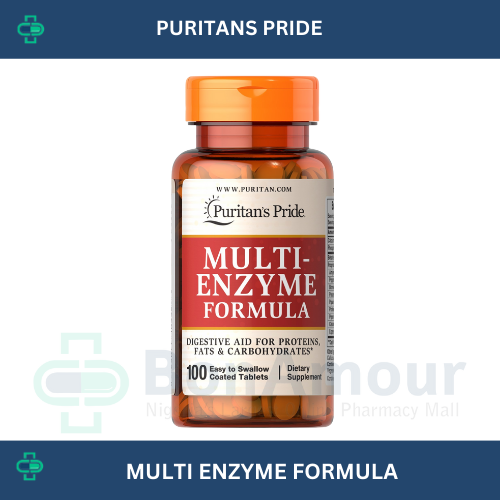 PURITANS PRIDE MULTI ENZYME FORMULA X 100 TABLETS