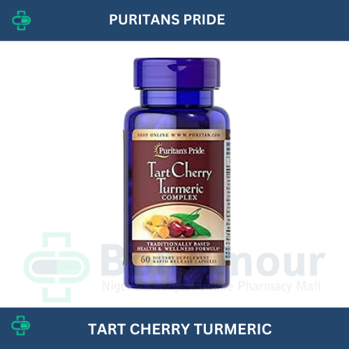 PURITANS PRIDE TART CHERRY TURMERIC COMPLEX X 60