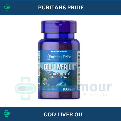 PURITANS PRIDE COD LIVER OIL X 100 SOFTGELS