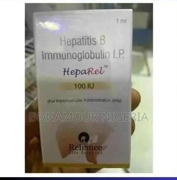 HEPAREL (HEPATITIS B IMMUNOGLOBULIN) 100IU FOR ADULTS
