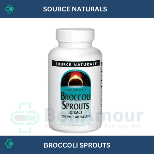 SOURCE NATURALS BROCCOLI SPROUTS 250MG X 60 TABLETS