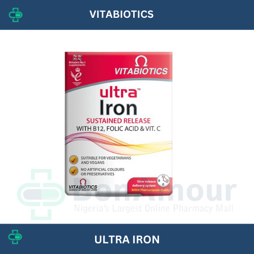 VITABIOTICS ULTRA IRON X 30 TABLETS