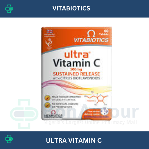VITABIOTICS ULTRA VITAMIN C 500MG X 60 TABLETS.
