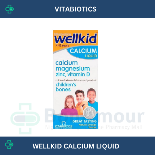 VITABIOTICS WELLKID CALCIUM LIQUID 4-12YRS 150ML