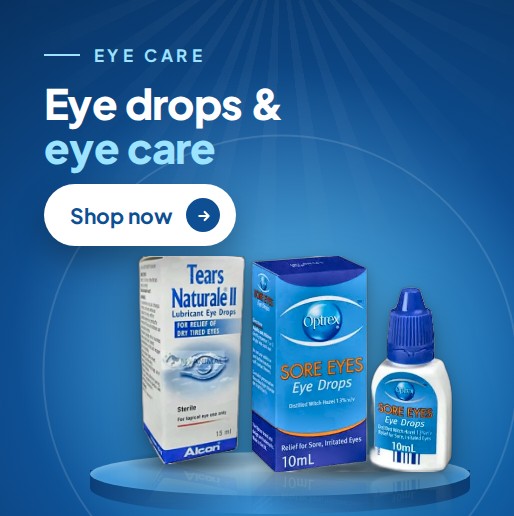 Eye drops and eye care products