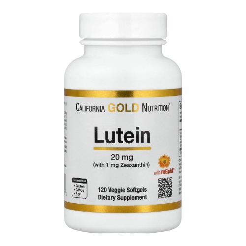 California Gold Nutrition Lutein 20mg x 120 Softgels