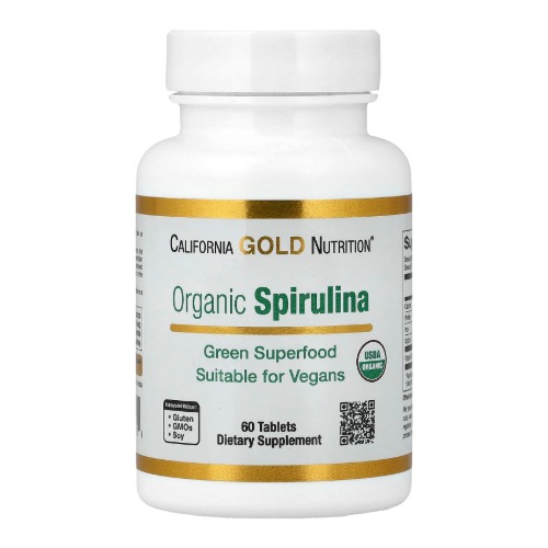 California Gold Organic Spirulina 500mg x 60 Tab