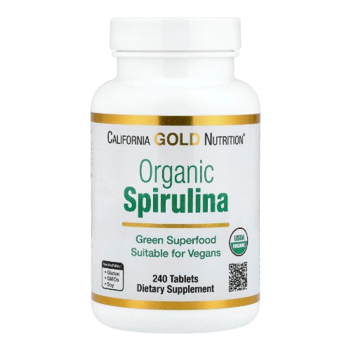 California Gold Organic Spirulina 500mg x240 Tablets