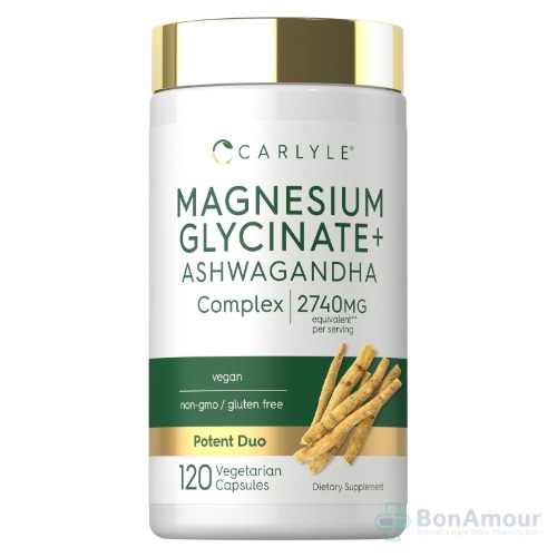 Carlyle Magnesium Glycinate Plus Ashwagandha 2740mg x 120