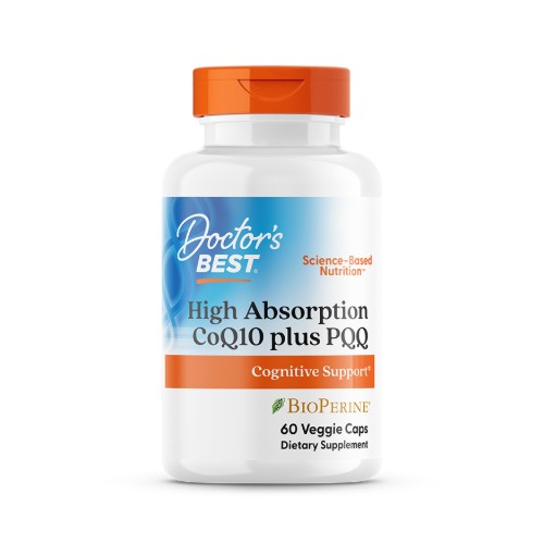 DOCTOR’S BEST COQ10 PLUS PQQ, 60 CAPSULES