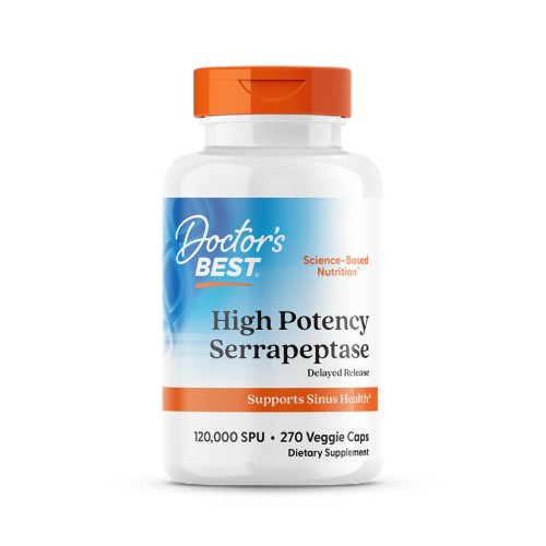 DOCTOR’S BEST SERRAPEPTASE 120,000 SPU, 270 CAPSULES