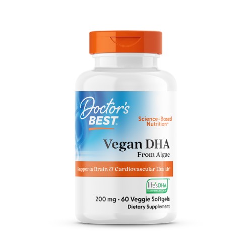 DOCTOR’S BEST VEGAN DHA 200MG, 60 SOFTGELS