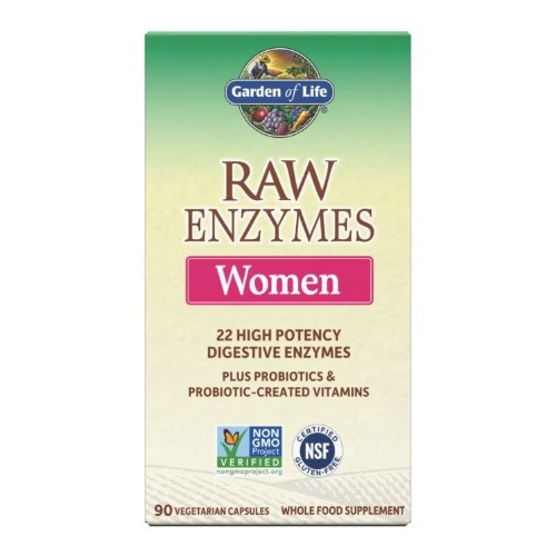 Garden of Life Raw Enzymes for Women x 90 Capsules