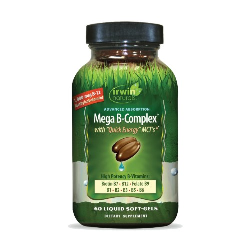 Irwin Mega B-Complex x 60 Softgels