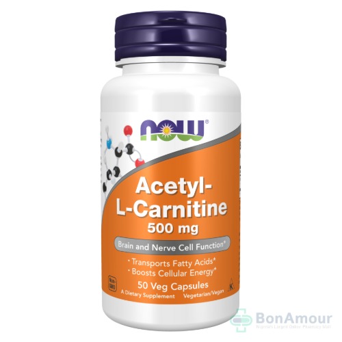 NOW Acetyl L-Carnitine 500mg x 50