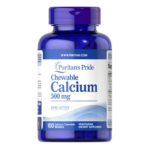 Puritans Pride Chewable Calcium 500mg x 100