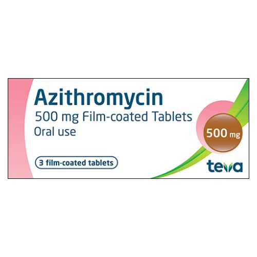 Teva Azithromycin 500Mg x 3 Tablets