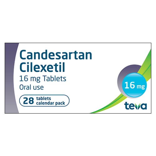 Teva Candesartan 16Mg x 28 Tablets