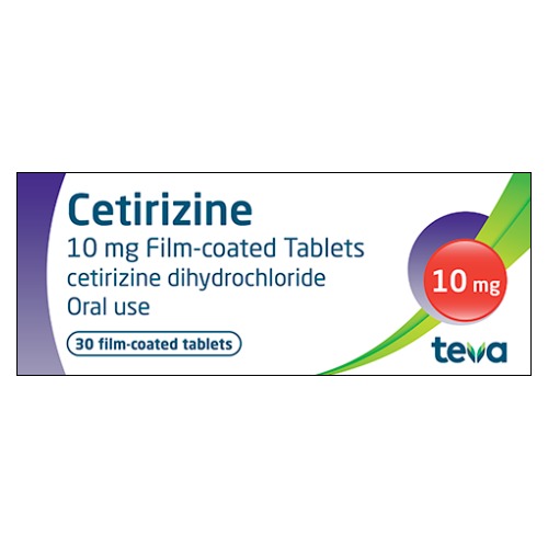 Teva Cetirizine 10Mg x 10 Tablets