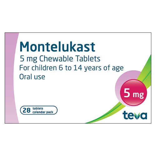 Teva Montelukast 5Mg x 28 Tablets