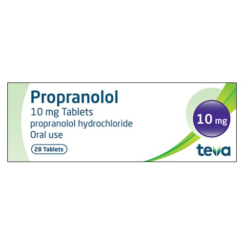 Teva Propranolol 10Mg x 28 Tablets