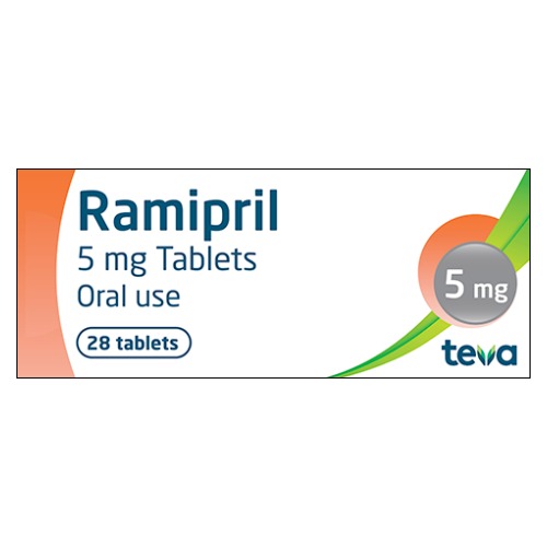 Teva Ramipril 5Mg x 28 Tablets