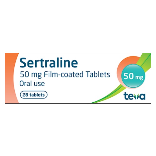 Teva Sertraline 50Mg x 28 Tablets
